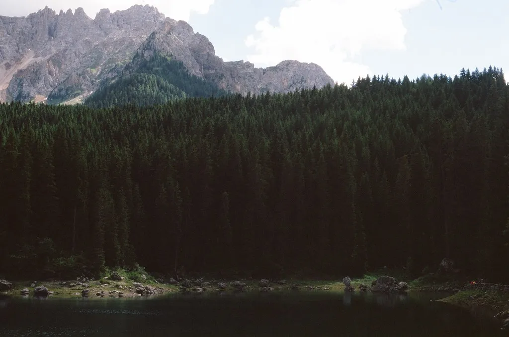 Lake Carezza (Karersee), near Bike & Ski Hotel Diana Karersee
