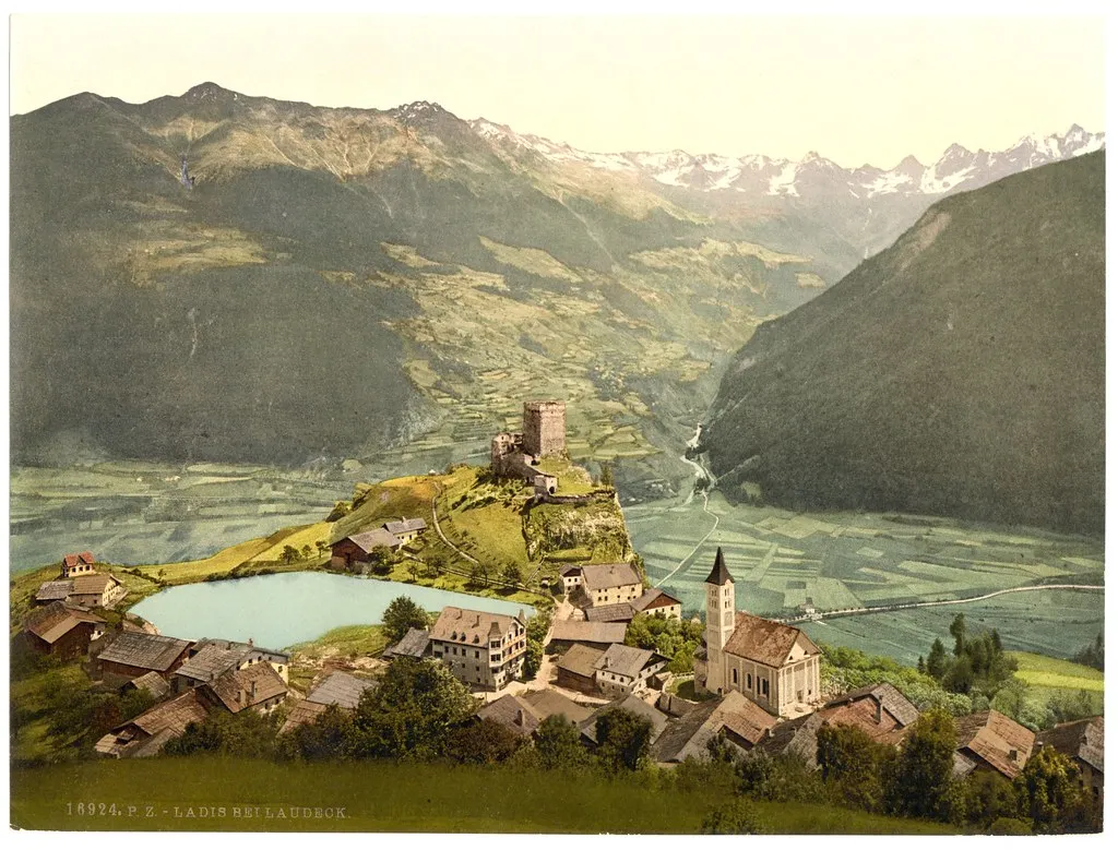Landeck and the upper Inn valley, near Hotel Enzian
