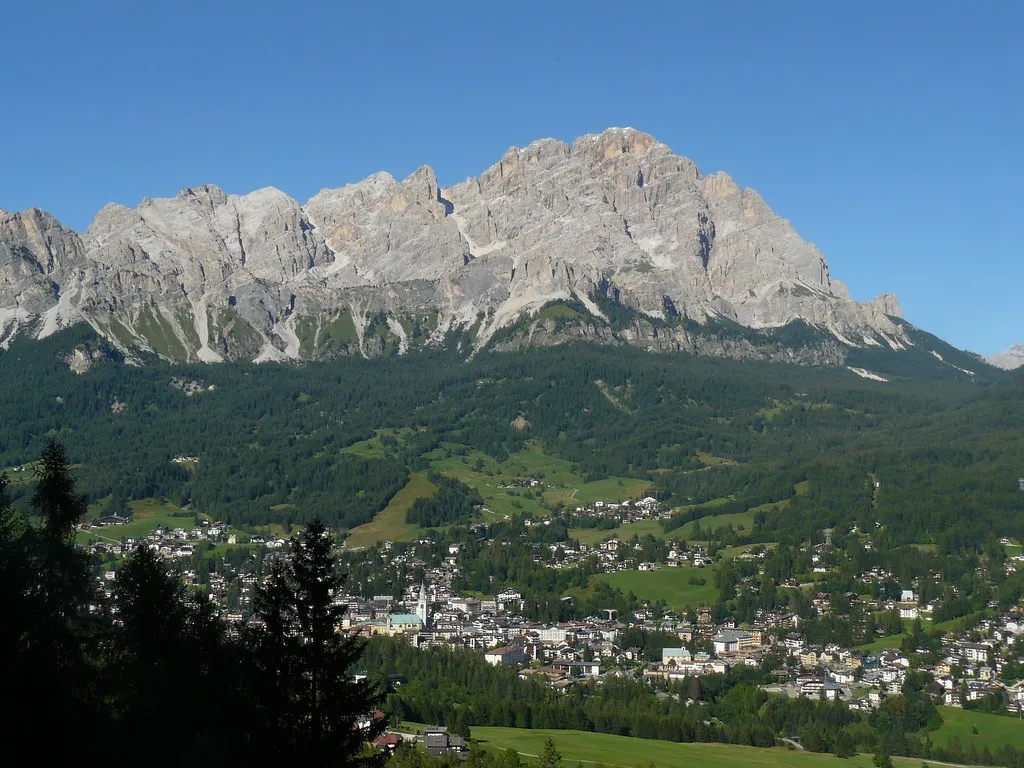 Cortina d’Ampezzo and Monte Cristallo, near Mandarin Oriental Cristallo