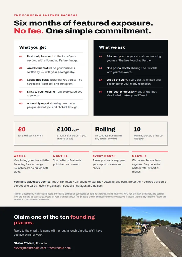 Media pack page 3: The package and terms