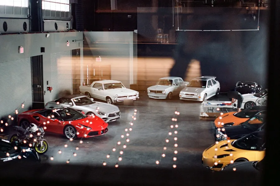 Classic and sports cars stored indoors